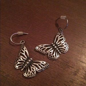 Fossil Butterfly Earrings
